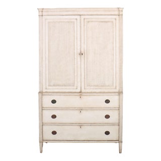 Vintage Scandinavian Linen Cupboard For Sale