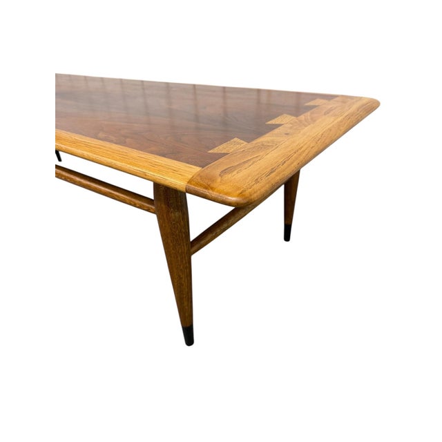 1960s Mid-Century Modern Lane Acclaim Walnut Coffee Table - Refinished! For Sale - Image 5 of 7