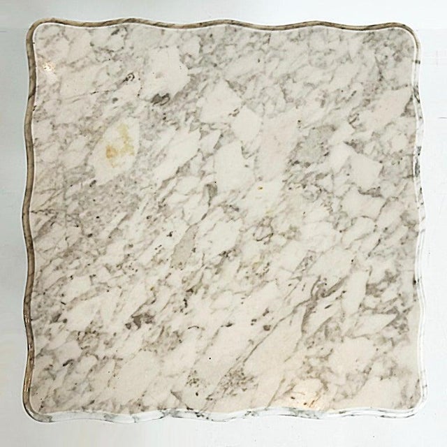 Italian Late 19th-Early 20th Century Louis XVI Style Giltwood and Marble Table For Sale - Image 9 of 10