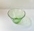 Exceptionally rare green uranium semi-conical glass bowl by jacob e. Bang in his 'no name' art glass series for...