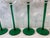 Mid 20th Century Set of 5 Vintage Tall Green Wine Glasses For Sale - Image 5 of 8