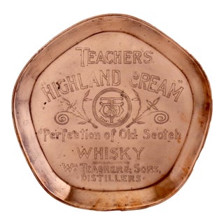 Mid 20th Century English Pub Tray Advertising Teacher's Whisky For Sale