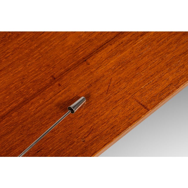 Danish Mid-Century Modern Petite Writer's Desk in Teak by Faarup Møbelfabrik Attributed to Ib Kofod Larsen, C. 1980s For Sale - Image 14 of 18