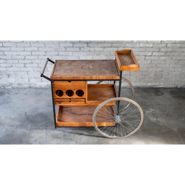 Vintage Mid-Century Arthur Umanoff for David Morgan Bar Cart For Sale - Image 13 of 18