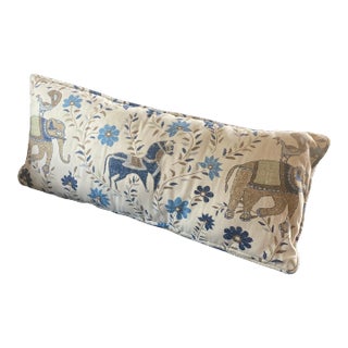 John Robshaw Elephant for Duralee Pillow Cover + Insert For Sale
