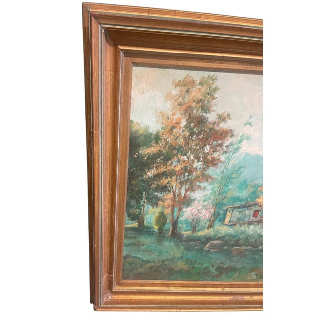 Rustic European 1960s Rural Mountain Landscape With Alpine Architecture For Sale - Image 3 of 12