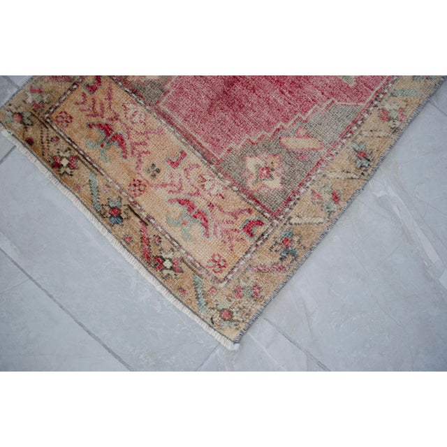 1970s Vintage Hand Knotted Small Rug, Kitchen, Bath Entry Decor 2x3 Ft Approx For Sale - Image 6 of 14
