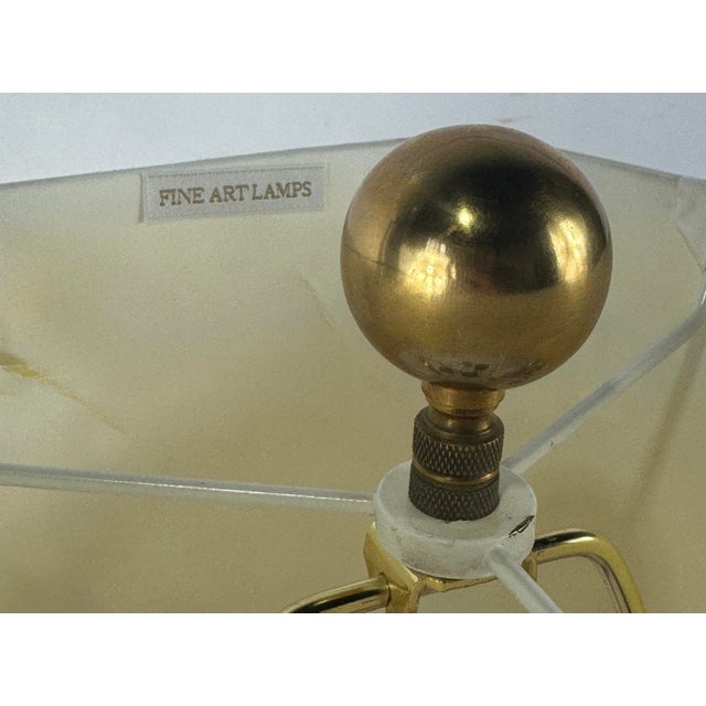 Metal Modern John-Richard Brass Lucite Lamp For Sale - Image 7 of 8