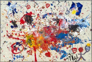 Untitled, Judy Wahl Acrylic on Canvas, Signed Lower Right