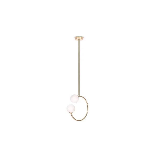 Gabriela brass ceiling lamp, royal stranger dimensions: w 36 x d 14 x h 114 cm materials: body polished brass. Glass balls...
