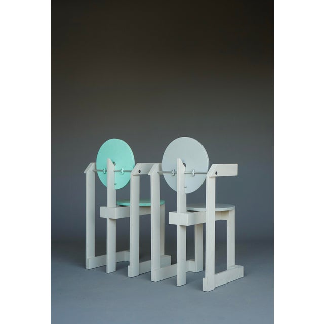 Vintage Dining Chairs by Henk Lampe, 1979, Set of 2 For Sale - Image 11 of 18