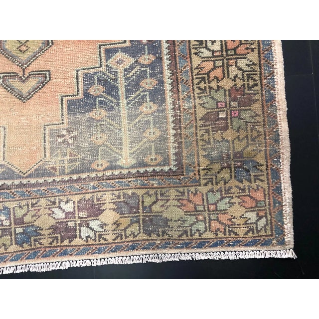 Vintage Boho Turkish Anatolian Faded Orange Rug For Sale - Image 9 of 11