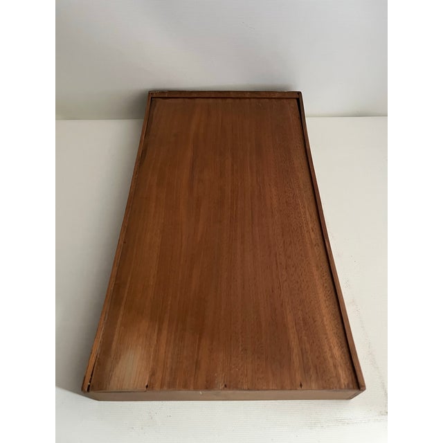 Antique Campaign Style Lap Desk With Drawer For Sale - Image 12 of 12