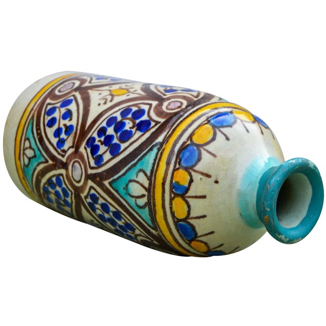 Ceramic Mid 20th Century Moorish Ceramic Vase For Sale - Image 7 of 10