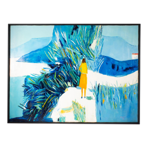 1981 Oil on Canvas Abstract Painting by Sidney Smiley