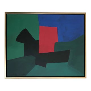 Grace Absi & J Merhi Composition 6 Acrylic Painting on Canvas 2019 Framed For Sale