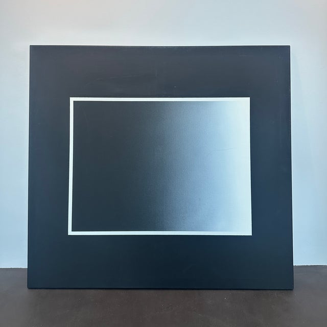 Postmodern Signed Abstract Klaus Hilligsoe Painting, 1982 For Sale - Image 3 of 6