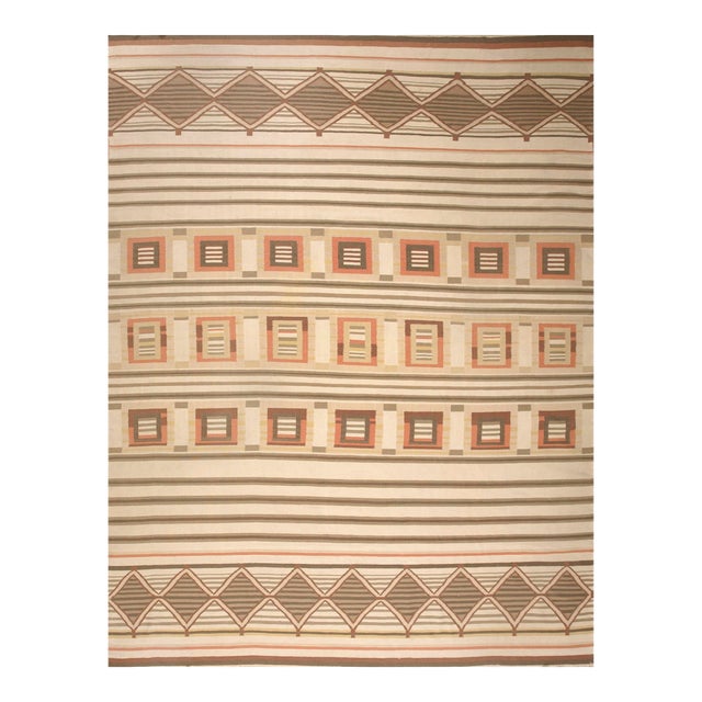 Mid 20th Century Indian Dhurrie Carpet For Sale