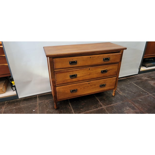 Antique 1900s Edwardian English Satinwood Dresser For Sale - Image 9 of 10