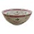 Late 20th Century Japanese Porcelainware Pink and Green Ribbon Style Floral Swag Centerpiece Bowl For Sale