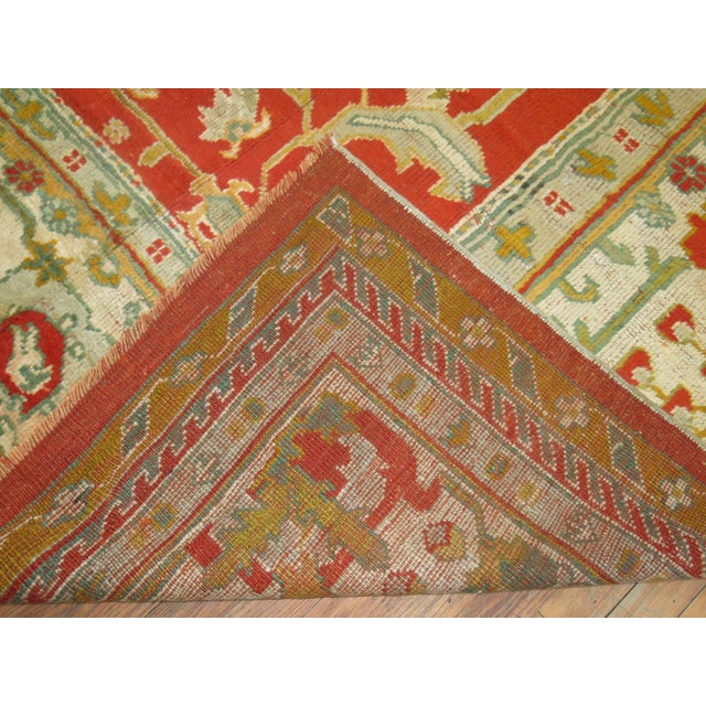 Antique Oushak Rug - 11'11" x 13'9" For Sale - Image 17 of 18