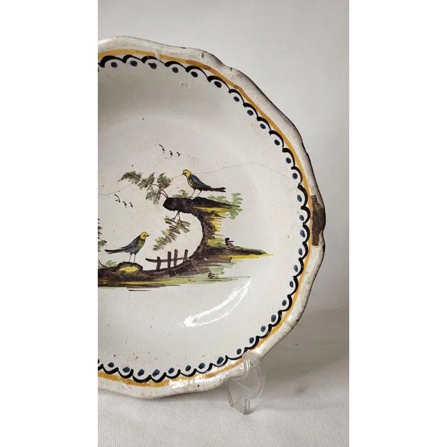 18th Century Earthenware Salad Bowl from Nevers, France For Sale - Image 4 of 7