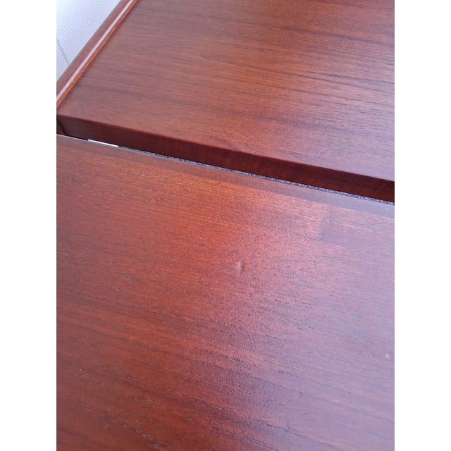 Mid Century Danish Modern Teak Nesting Tables - Set of 3 For Sale - Image 11 of 17