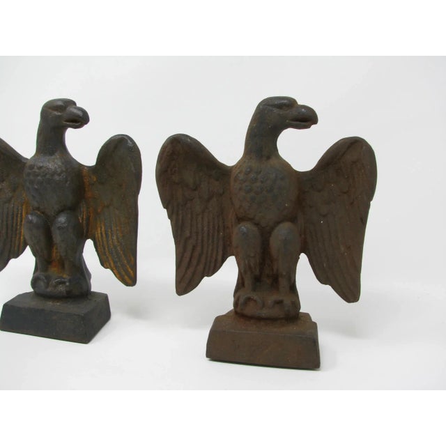 Vintage American Federal Style Cast Iron Eagle Bookends a Pair Chairish