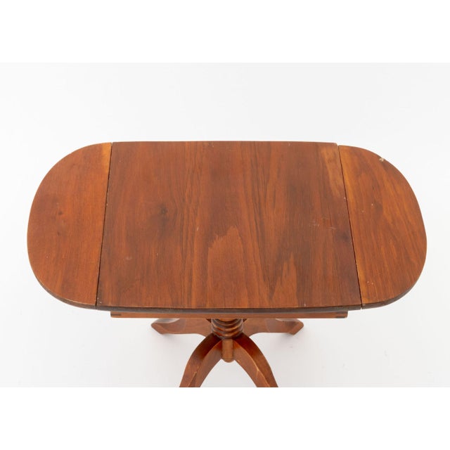 Three Vintage Salesman Sample Pembroke Tables and a Marquetry Writing Table For Sale - Image 12 of 14