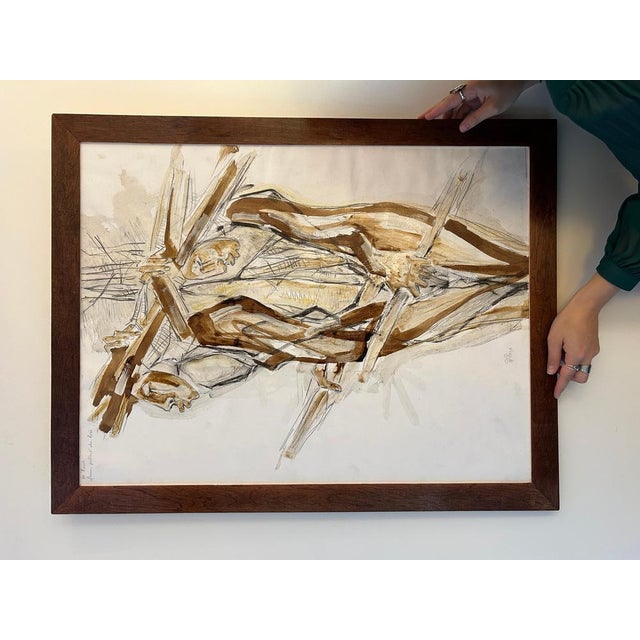 Pôl Roux, M'bour, 1990, Drawing and Painting on Paper For Sale - Image 14 of 16