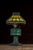 Early 20th Century Early 20th Century Arts and Crafts Green Slag Glass and Cast Iron Table Lamp For Sale - Image 5 of 9