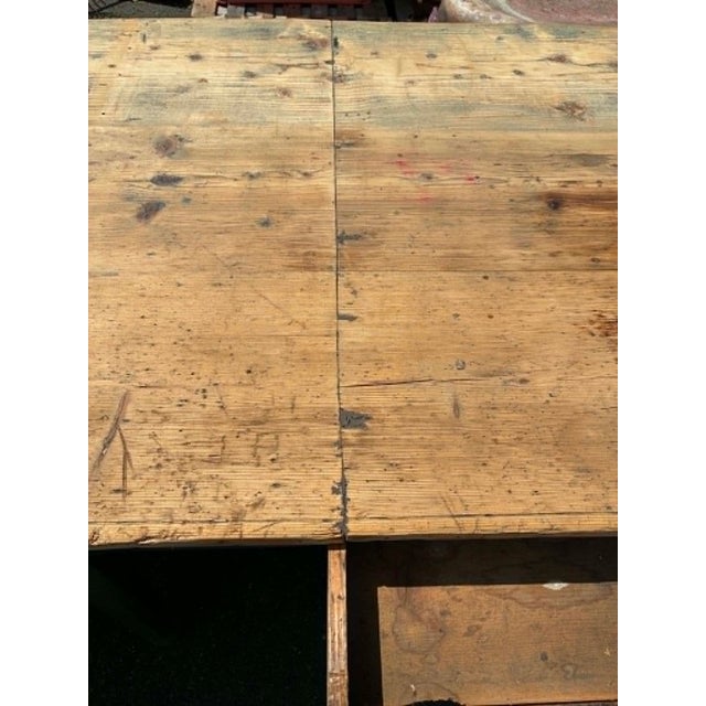 Dining Table in Fir Wood, 1960s For Sale - Image 6 of 11