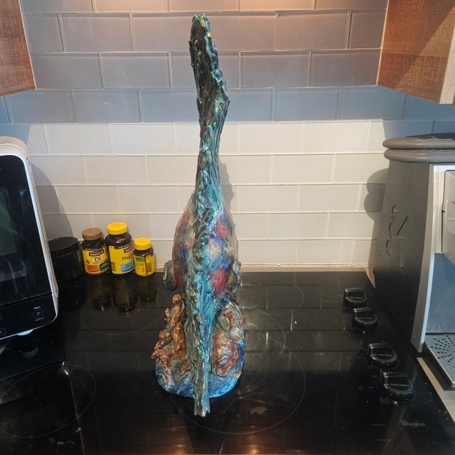 Eugenio Pattarino 1950s Italian Mid Century Angel Fish Ceramic Sculpture by E Pattarino For Sale - Image 4 of 11