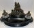 19th Century French Bronze and Crystal Double Inkwell Set With Sculpture, "Paul Et Virginie" - 5 Piece Set For Sale - Image 13 of 13