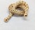 Vintage 1950s Signed Napier Doris Day Goldtone Woven Knot Brooch For Sale - Image 11 of 12
