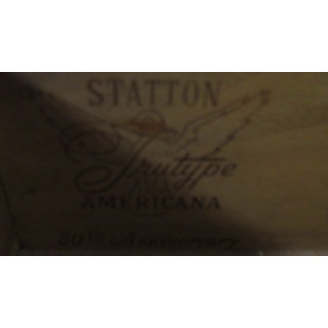 1980s Pair Statton End Side Tables Cherry Designer For Sale - Image 6 of 9