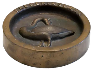 Mid-Century Danish Bronze Ashtray from Fredriksværk, 1950s
