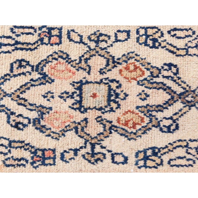 Textile Authentic Persian Malayer Botanic Handmade Wool Rug For Sale - Image 7 of 10