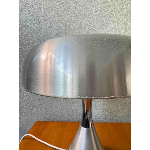 Mushroom Table Lamp in Aluminum and Chrome by Luigi Massoni for Guzzini, Italy, 1970s For Sale - Image 16 of 18