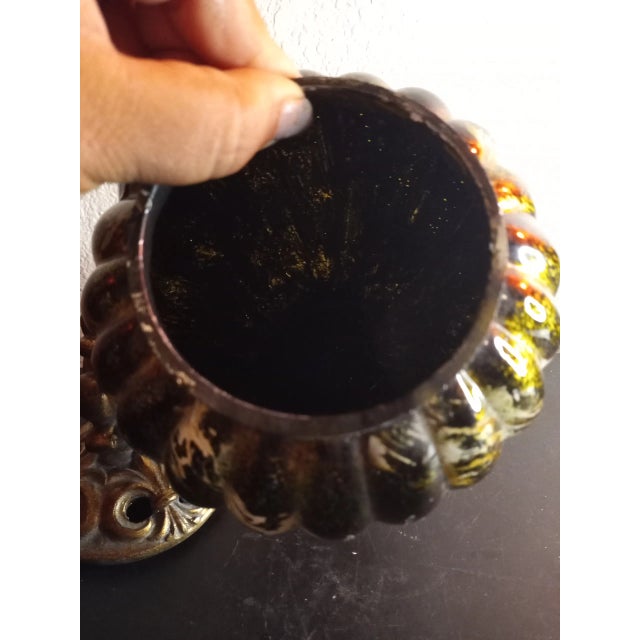 1960s Bohemia Czech Republic Hand Painted Glass Lidded Urn For Sale In Dallas - Image 6 of 10