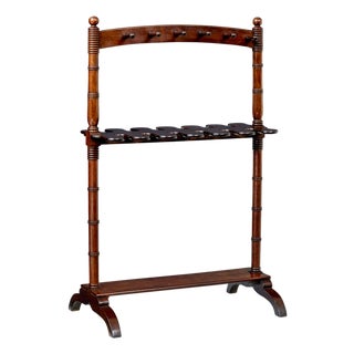 Mid 19th Century Hand-Carved Boot Stand, 1850s For Sale