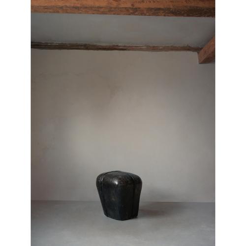 Ritual Side Table in Hemp Crete by Lucas Tyra Morten For Sale - Image 4 of 18