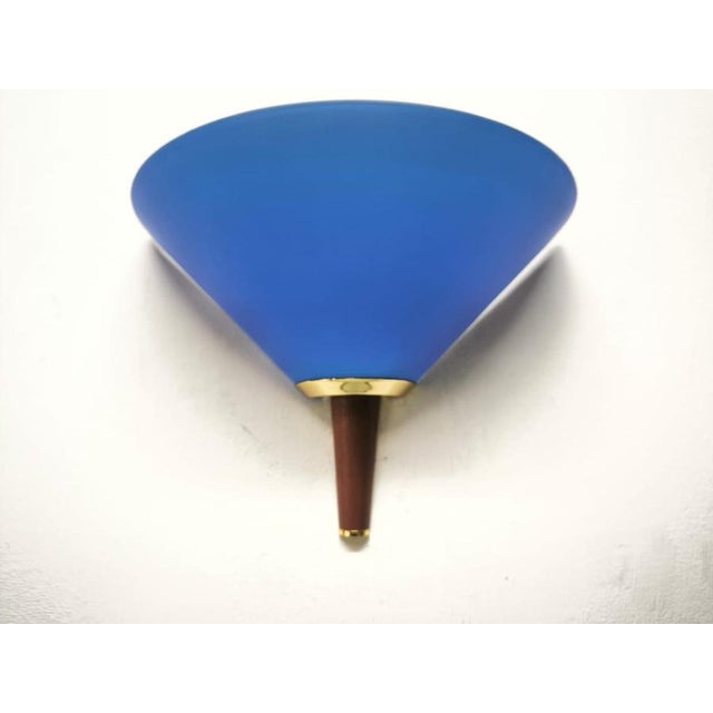 Wood Murano Glass Wall Lamp from De Majo, 1990s For Sale - Image 7 of 7