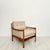 Mid-Century Scandinavian Armchair in Cherry Wood and Checked Fabric, 1960s For Sale - Image 14 of 14