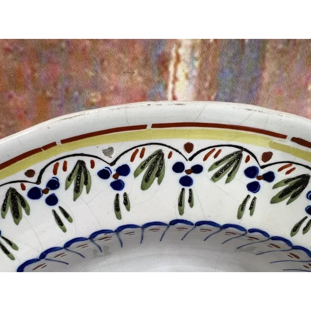 Earthenware Shaving Bowl, 1800s For Sale - Image 5 of 12