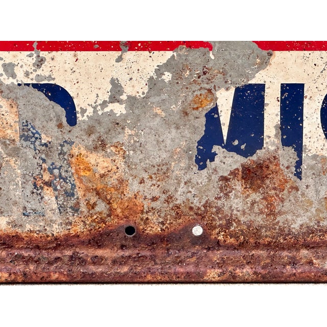 Vintage Strout Realty Advertising Tin Litho Sign For Sale - Image 9 of 14