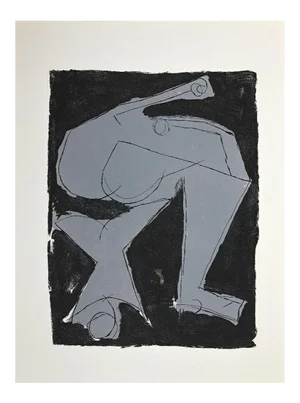 Marino Marini, Warrior, Original Etching and Aquatint, 1963