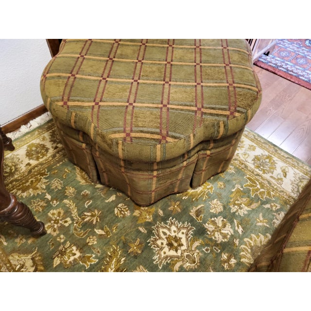 Sherrill Furniture Sherrill Overstuffed Chairs With Ottoman - 3 Pieces For Sale - Image 4 of 10