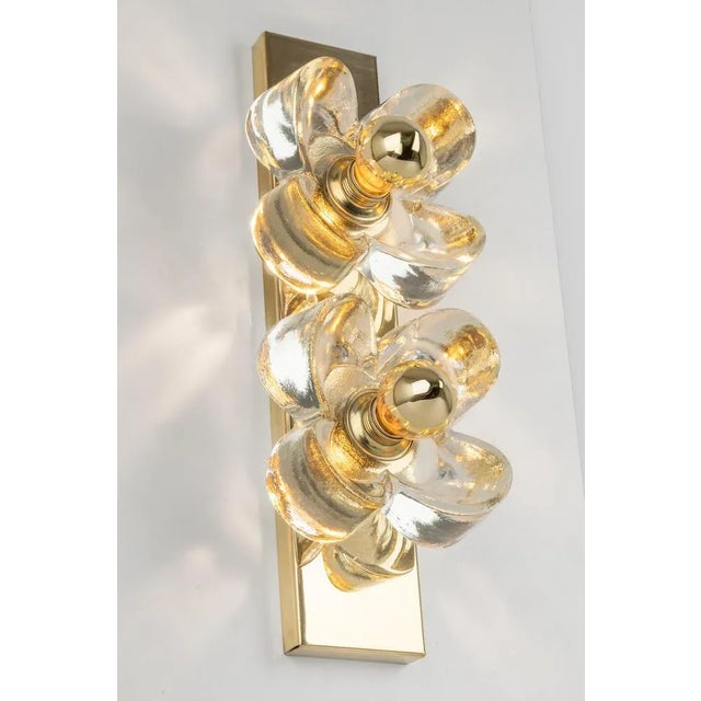 Glass Wall Light attributed to Sische, Germany, 1970s For Sale - Image 6 of 10