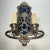 Blue Early 20th Century Silvered Two-Light Sconces in Renaissance Style - Set Six For Sale - Image 8 of 12